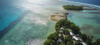 The low-lying island nation, Tuvalu, in the Pacific Ocean is particularly susceptible to higher sea levels caused by climate change. UNDP Tuvalu/Aur&eacute;lia Rusek