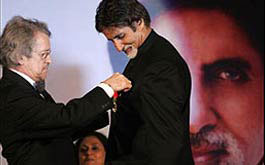 Dominique Girard and Amitabh Bachchan