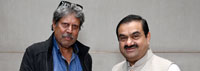 Kapil Dev, President, PGTI and Gautam Adani, Chairman, Adani Group