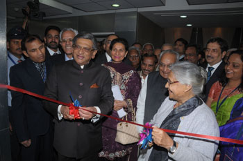 External Affairs Minister and Chief Minister of Delhi inaugurating the 50th Passport Seva Kendra